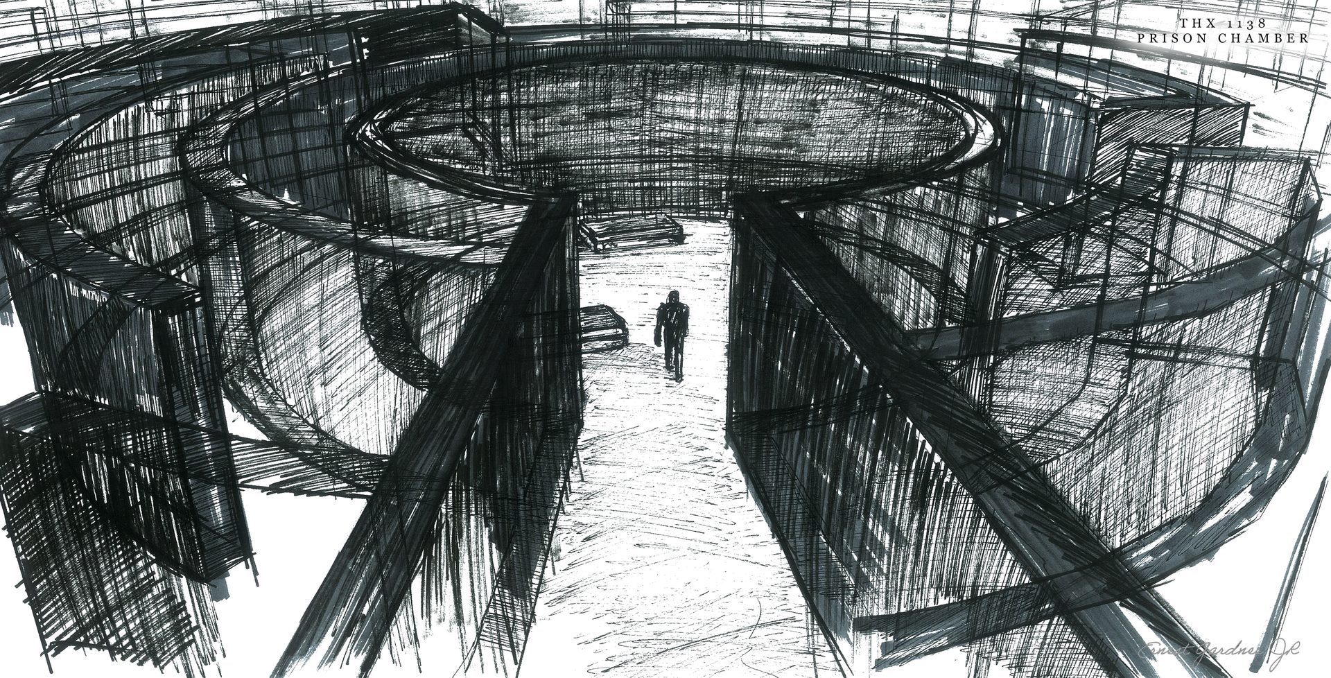 Concept illustration for theater, film and television