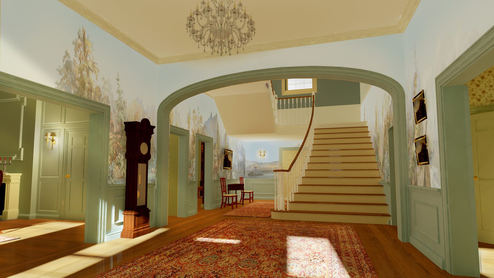 Plantation house entry hall from FX’s Kindred