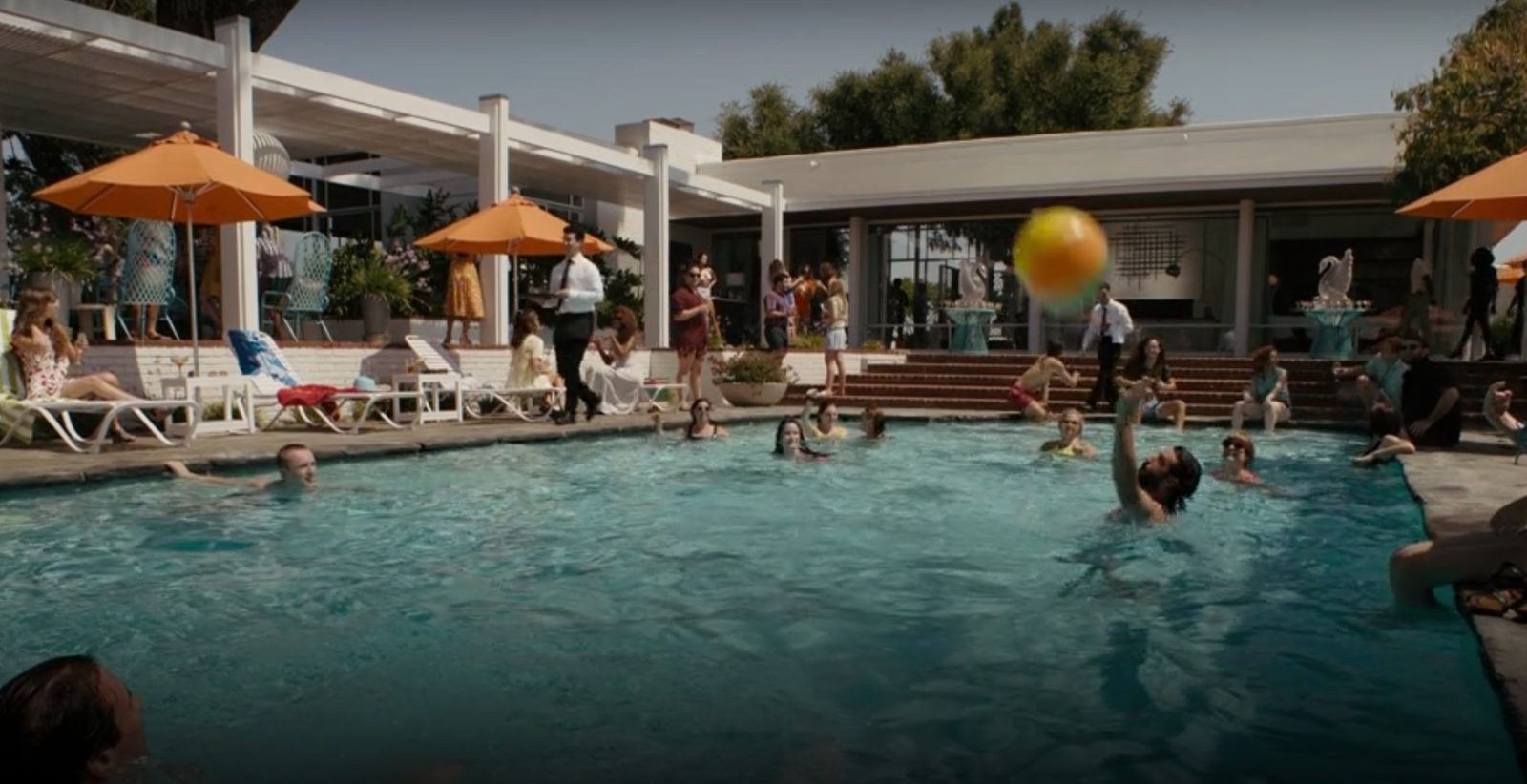 Mid-eighties poolside scene from FX’s Snowfall